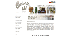 Desktop Screenshot of belvedere-hotel.cz